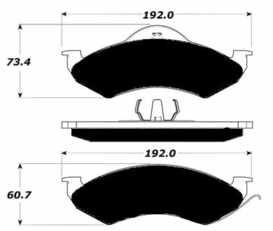 Porterfield Brake Pads for 1998 DODGE DURANGO