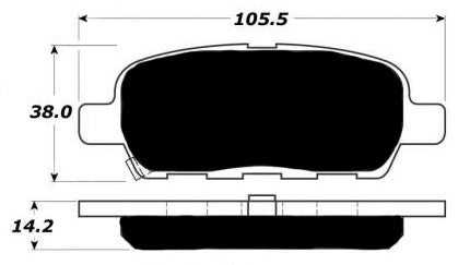Porterfield Brake Pads for 2008 INFINITI G37 Coupe