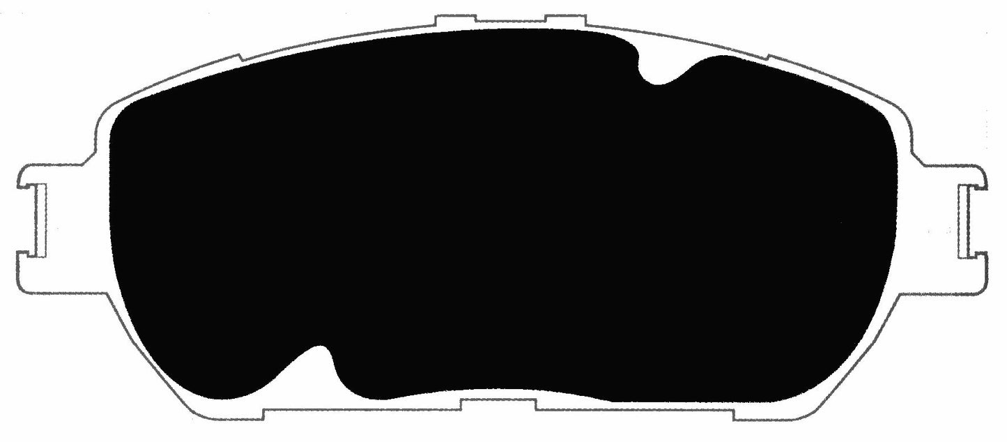 Porterfield Brake Pads for 2017 TOYOTA TACOMA 2WD 5 Lug