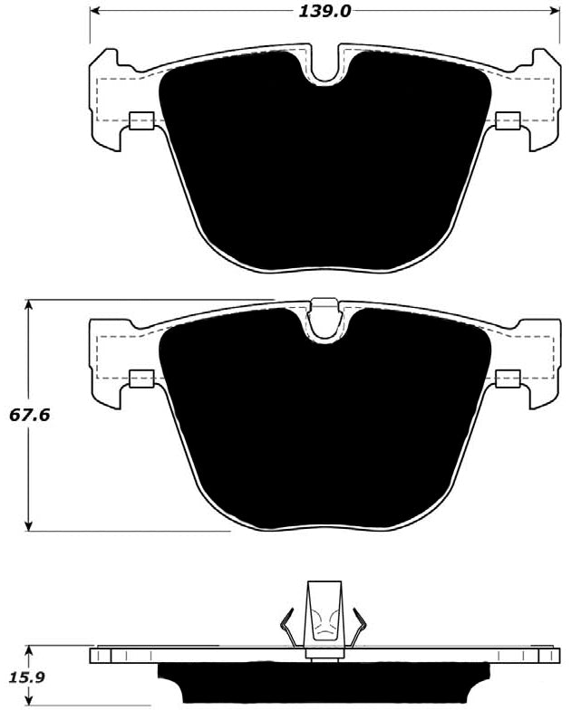 Porterfield Brake Pads for 2010 BMW X6 Hybrid
