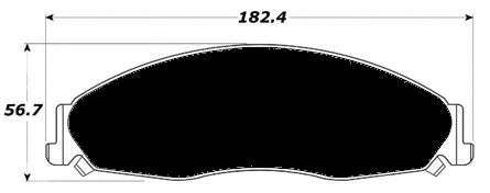 Porterfield Brake Pads for 2005 CADILLAC STS Std Brakes