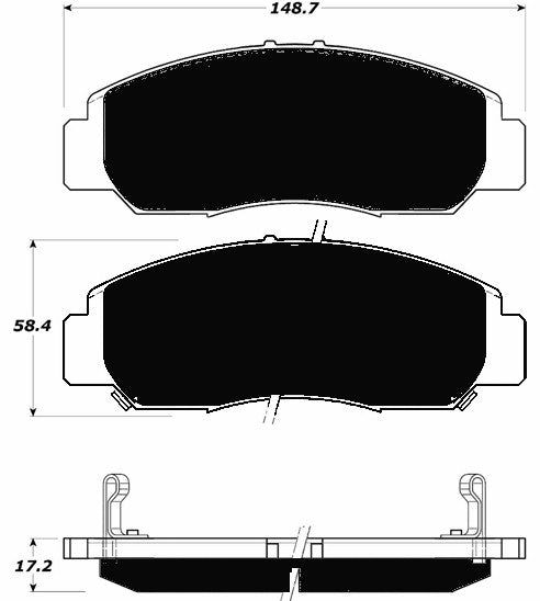Porterfield Brake Pads for 2005 HONDA ACCORD Coupe V6 - LX A/T