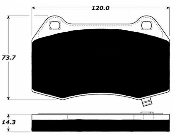Porterfield Brake Pads for 2004 NISSAN 350Z Track model