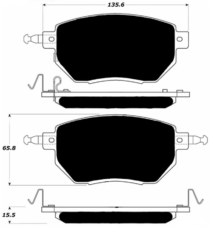 Porterfield Brake Pads for 2003 NISSAN MURANO
