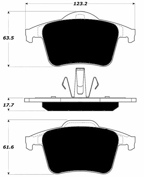 Porterfield Brake Pads for 2013 VOLVO XC90 w/316mm Front Discs