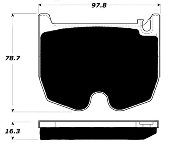 Porterfield Brake Pads for 2004 MERCEDES-BENZ E55 AMG