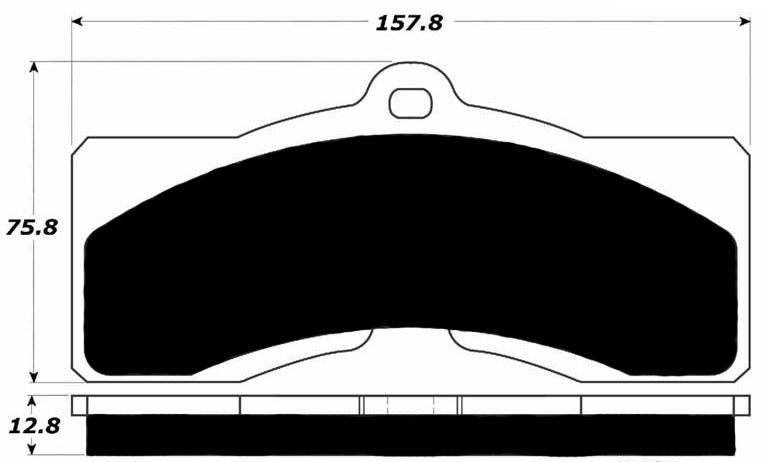 Porterfield Brake Pads for 1975 CHEVROLET CORVETTE Single Pin