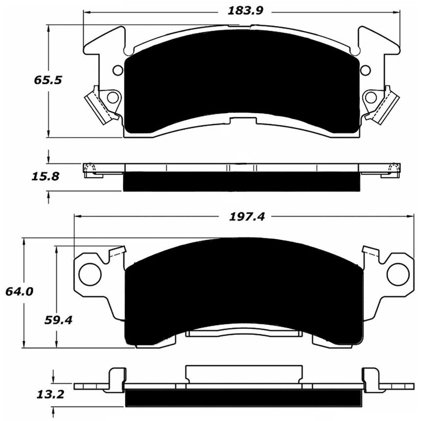 Porterfield Brake Pads for 1988 CHEVROLET ASTRO VAN
