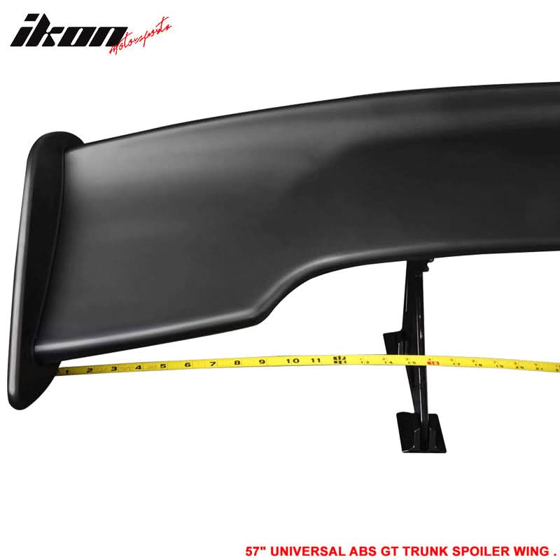 Dodge 57" Unpainted GT Style Adjustable Rear Trunk Spoiler Wing ABS