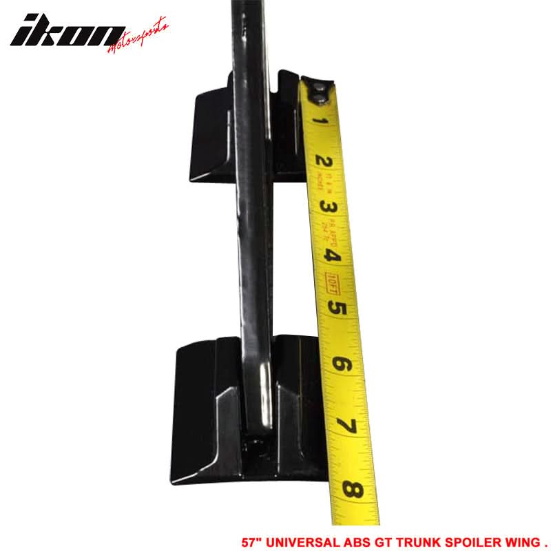 Universal GT Style Black JDM Adjustable Rear Trunk Spoiler Wing ABS