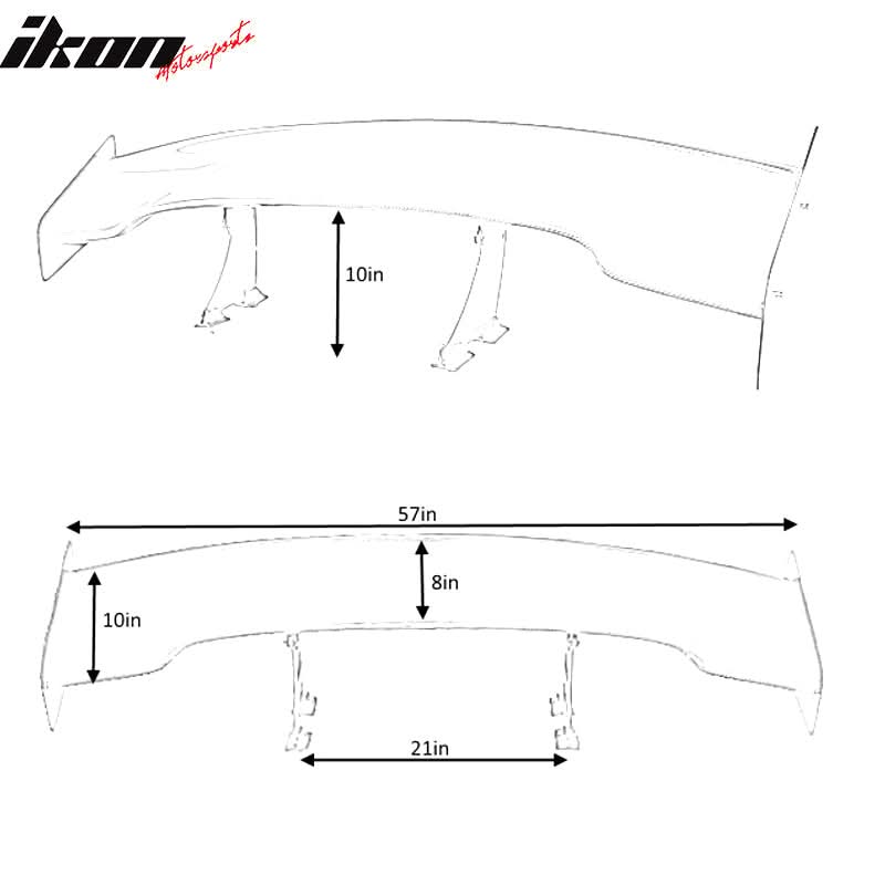 2006-2014 Lexus IS250 IS350 IS F 57" Wide Trunk Spoiler Carbon Fiber