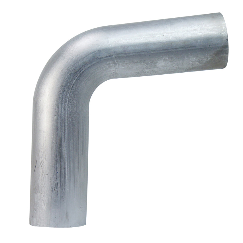 HPS Performance Products HPS 3-1/2" OD 80 Degree Bend 6061 Aluminum Elbow Pipe Tubing 16 Gauge w/ 3 1/2" CLR