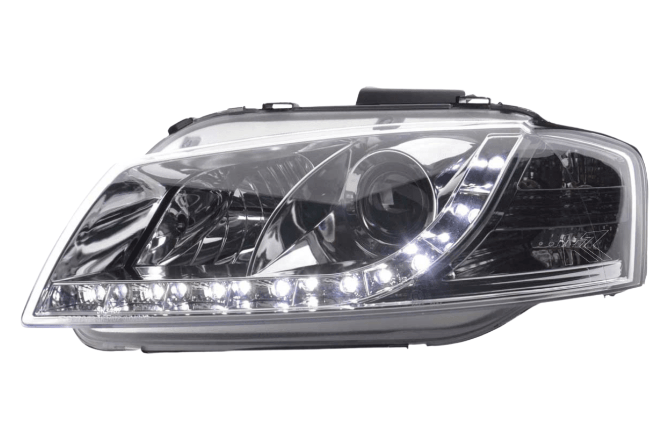 Audi A3 (8P / 8PA) Chrome LED Headlights with Daytime Running Lights (2003 - 2007)