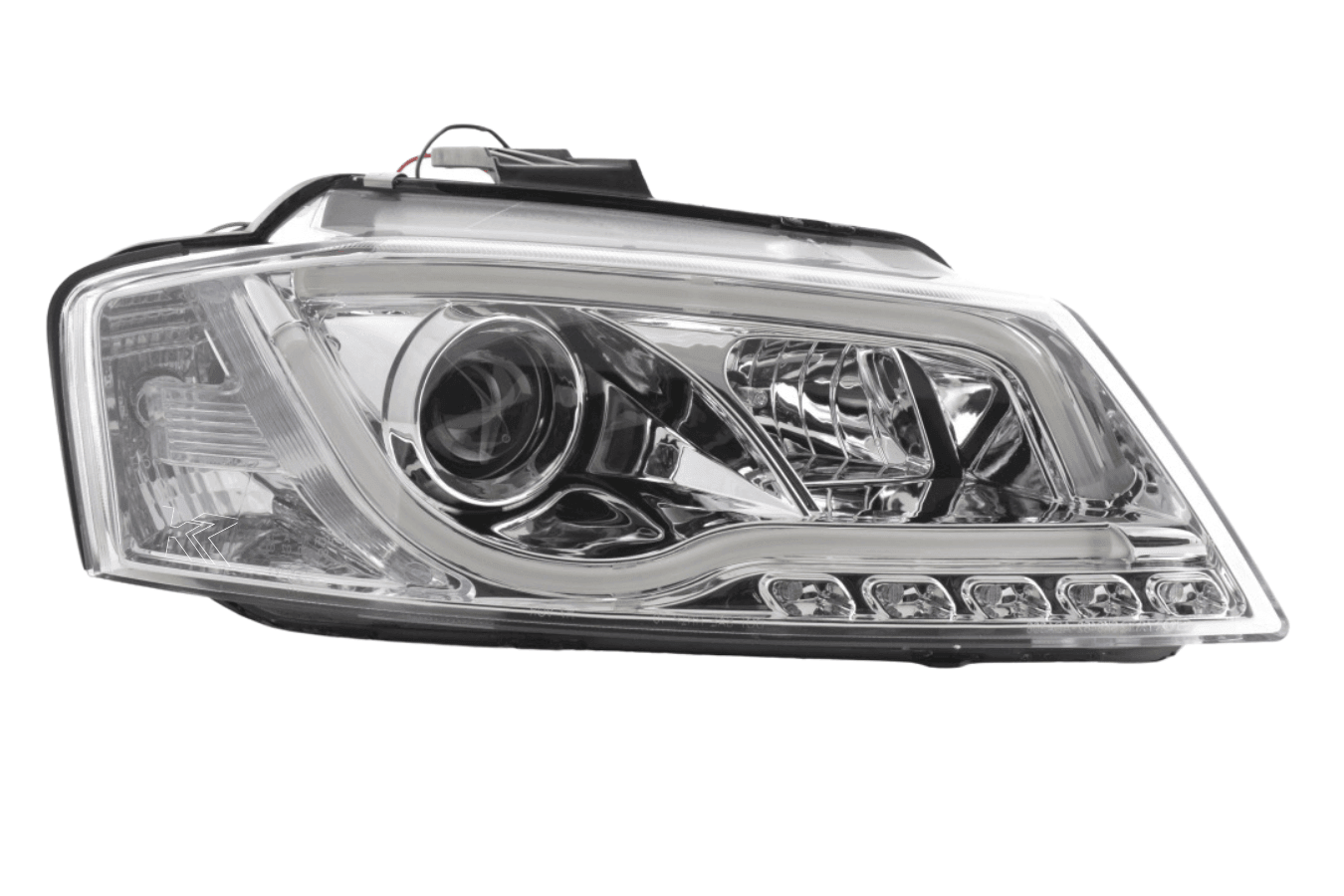 Audi A3 (8P 8PA) Chrome LED Headlights with Daytime Running Lights (2008-2012)