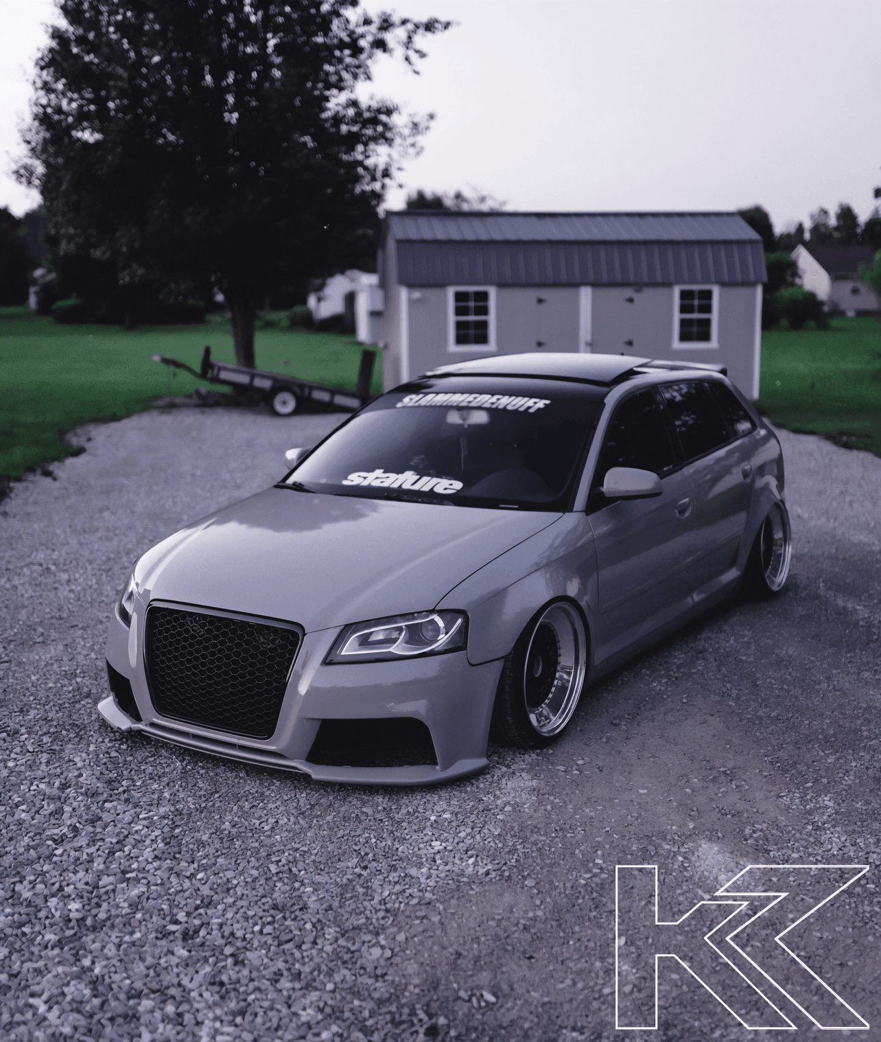 Audi A3 (8p) Hatchback Smoked/Clear LED Tail Lights (2004-2008)