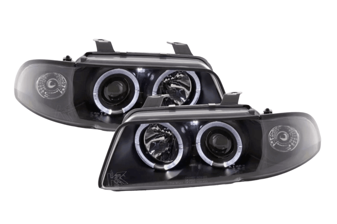 Audi A4 (B5 8D) Black Angel Eye Headlight Set (1995-1999)