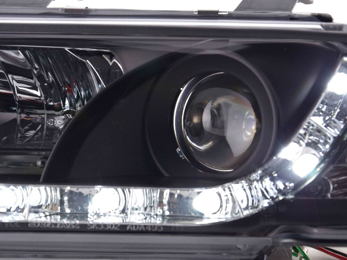 Audi A4 (B5 8D) Black LED Headlights with Daytime Running Lights (1999-2001) - With R87 approval