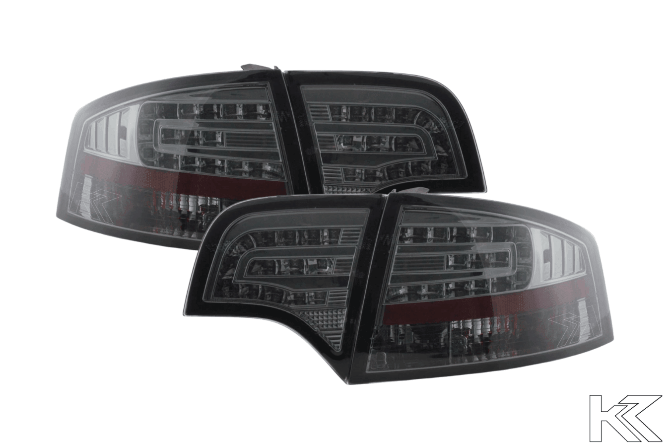 Audi A4 (B7/8E) Sedan Chrome Smoke LED Taillights Set (2004-2007)