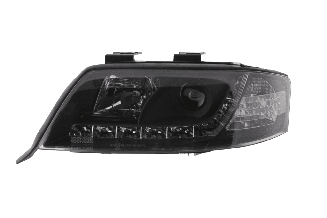Audi A6 (C5 4B) Black LED Headlights with Daytime Running Lights (1997-2001)