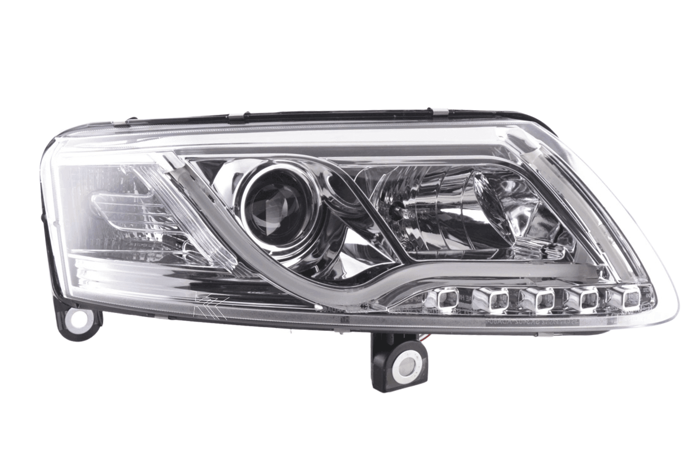 Audi A6 (C6 4F) Chrome LED Headlights with Daytime Running Lights (2004-2008)