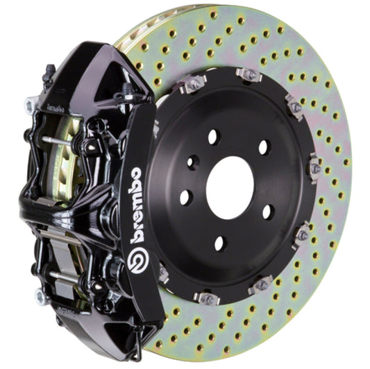 Brembo 24+ BMW M30i/530i xDrive Front GT BBK 6 Piston Cast 380x34 2pc Rotor Drilled - Black 1N1.9092A1