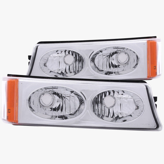 Anzo 2003-2006 Chevrolet Silverado 1500 Euro Parking Lights Crystal