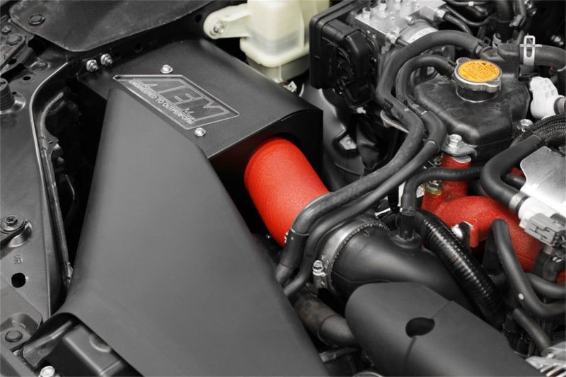 AEM Induction AEM 2018 Subaru WRX STI 2.5L H4 F/I Cold Air Intake System - Wrinkle Red 21-836WR