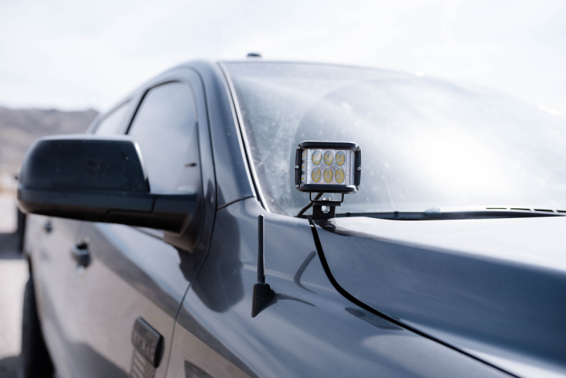 Cali Raised LED Cali Raised 14-21 Toyota Tundra Low Profile Ditch Light Brackets Kit - Brackets No Switch (27W) CR2547