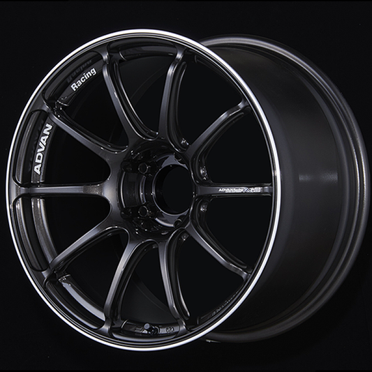 Advan RSIII 18x9.5 / +45 Offset / 5x100 / 63mm Bore / Black Gunmetallic and Ring YA38J45DBGR