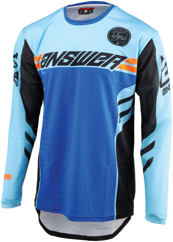 Answer 24 Arkon Nitrus Jersey Blue/Black/Hyper Orange Youth - Small 442627