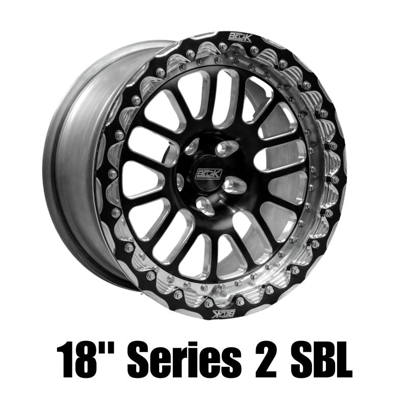 Belak Wheels Belak 18x6 / 2.75in BS / 5x4.75 BP / High Pad / Series 2 Wheel - Non-Beadlock 18065475S22BS-NBL