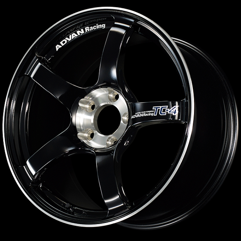 Advan TC-4 SE 15x5.5 / +45 Offset / 4x100 / 63mm Bore / Racing Gloss Black and Diamond Cut YADS5B45ABF
