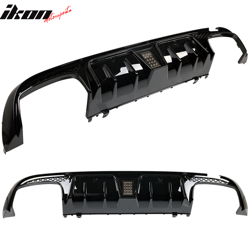 2015-2021 Benz C W205C63 C63S AMG B Style Rear Diffuser + Exhaust Tips