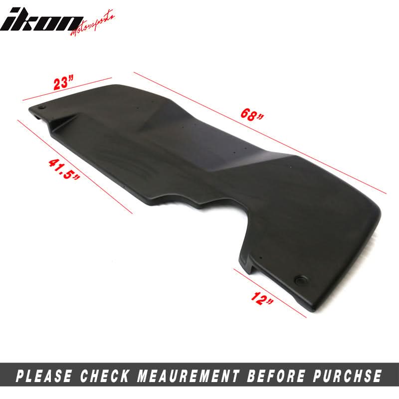 Universal Fitment VTX Style Unpainted Black Rear Bumper Diffuser FRP
