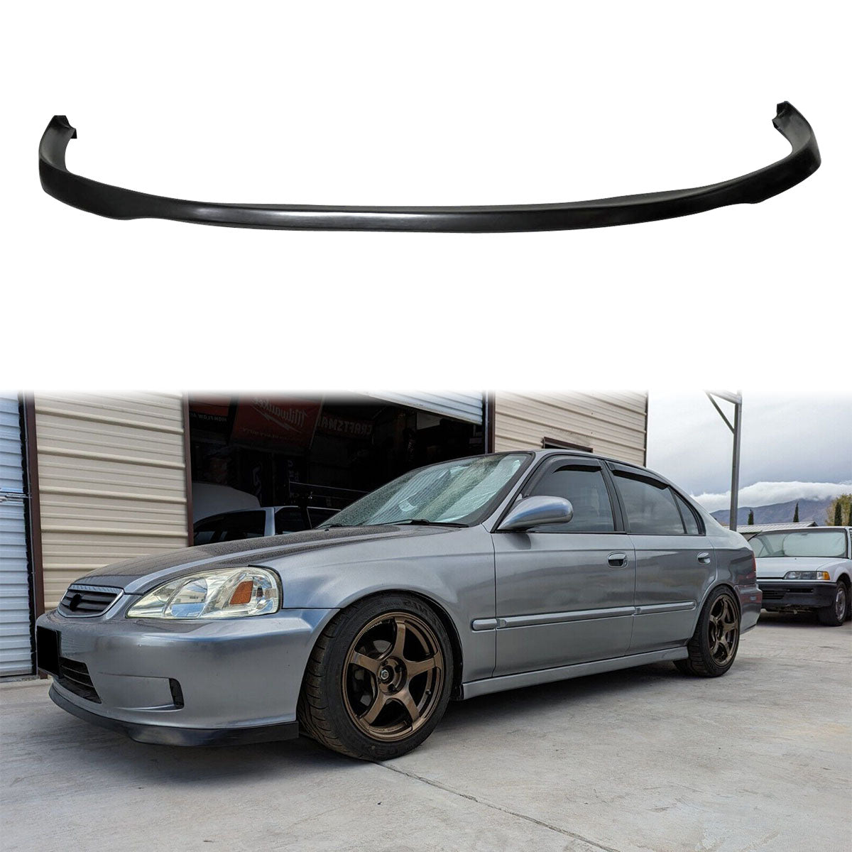 1999-2000 Honda Civic OE Style Front Bumper Lip PU