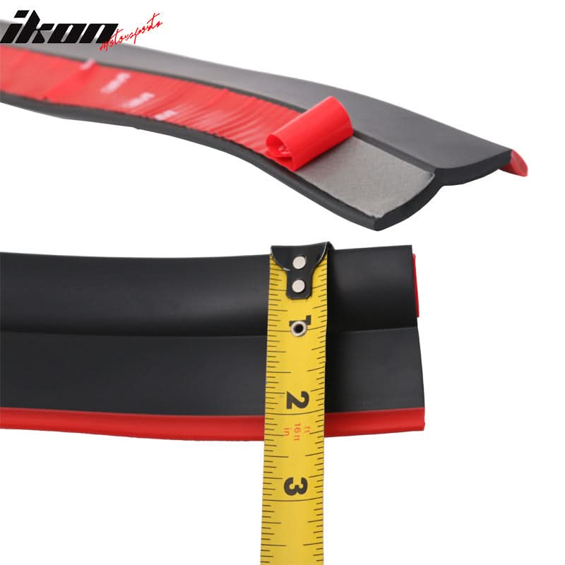 Universal Type 1 Black With Red Front Bumper Chin Lip Rubber Foam