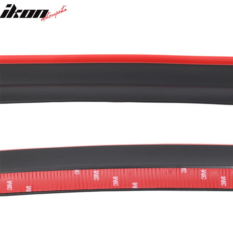 Universal 100" Red Trim Front Lip Splitter Quick Chin Rubber Foam