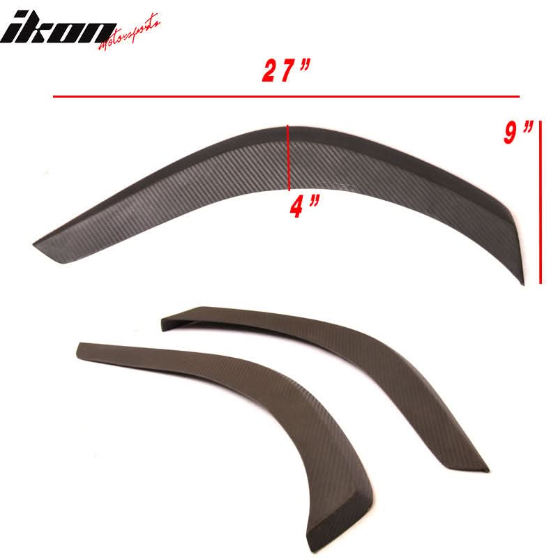 2011-2017 Beetle Carbon Fiber Print Front Rear Bumper Lip Splitter