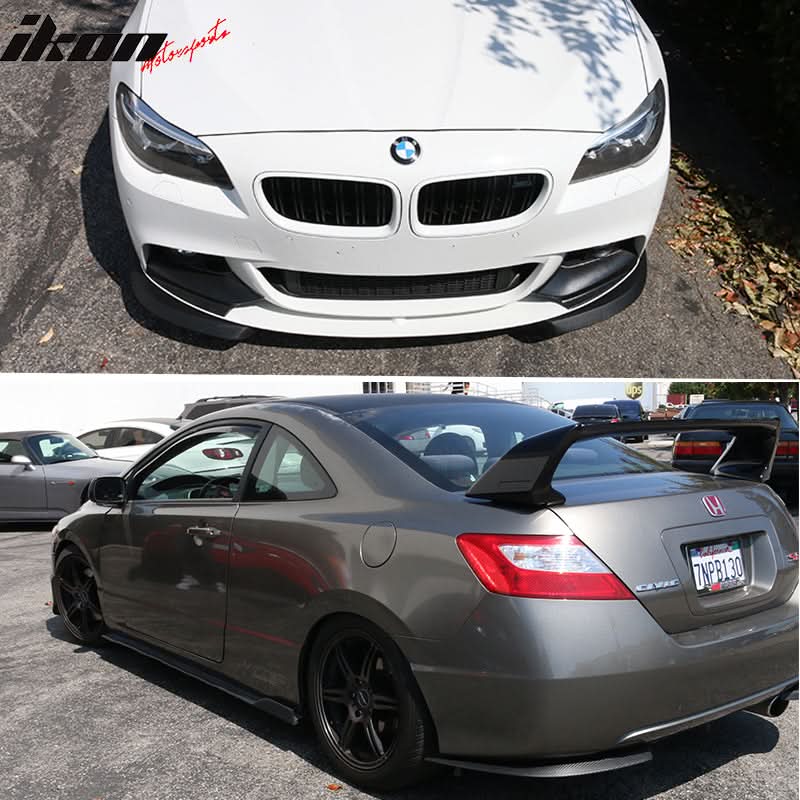 Universal 27x9" Add On 2PCS Front Or Rear Bumper Lip Splitter