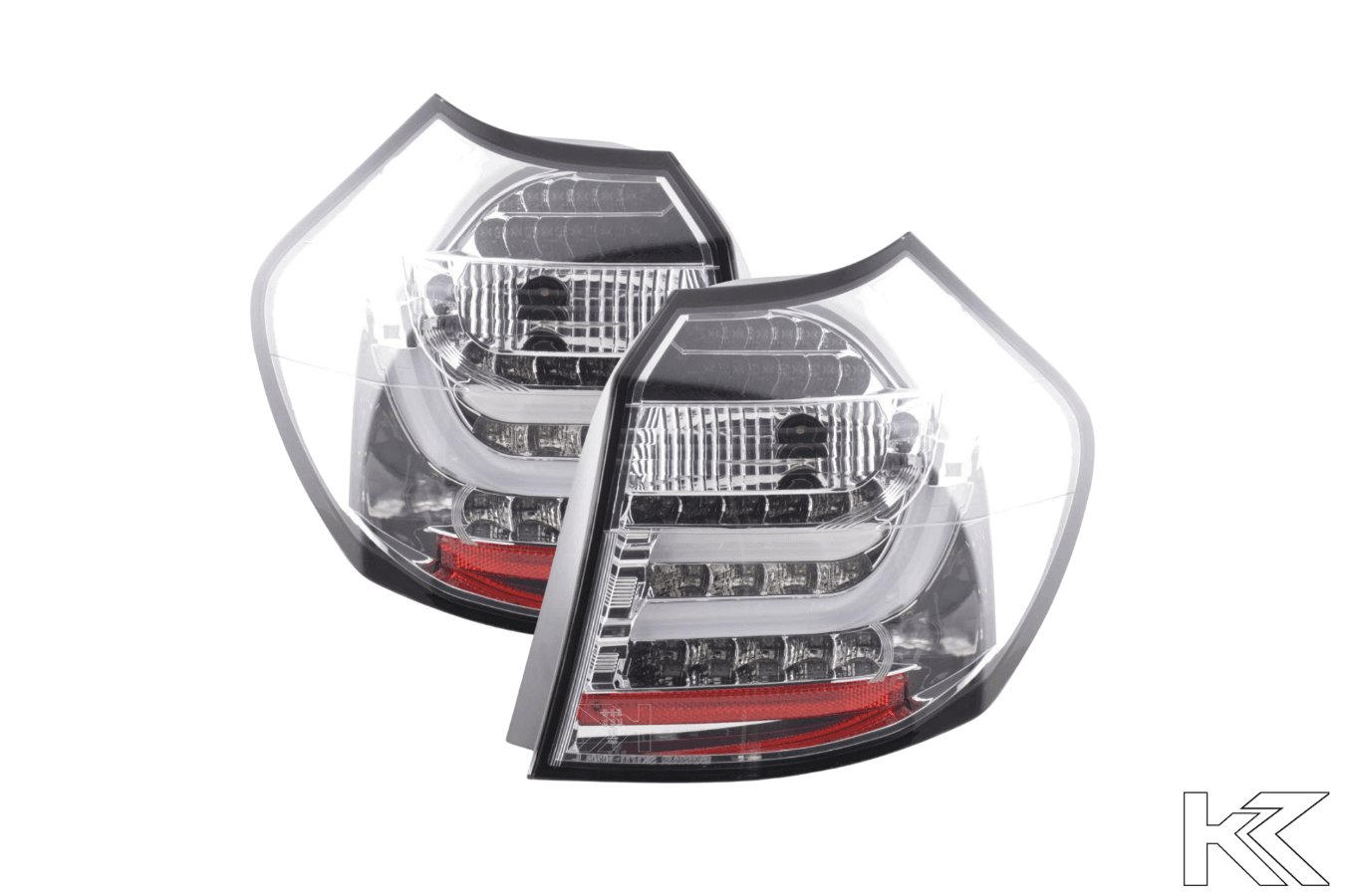 BMW 1-series E81 Coupe Chrome Clear LED Taillights Set (2007-2011)