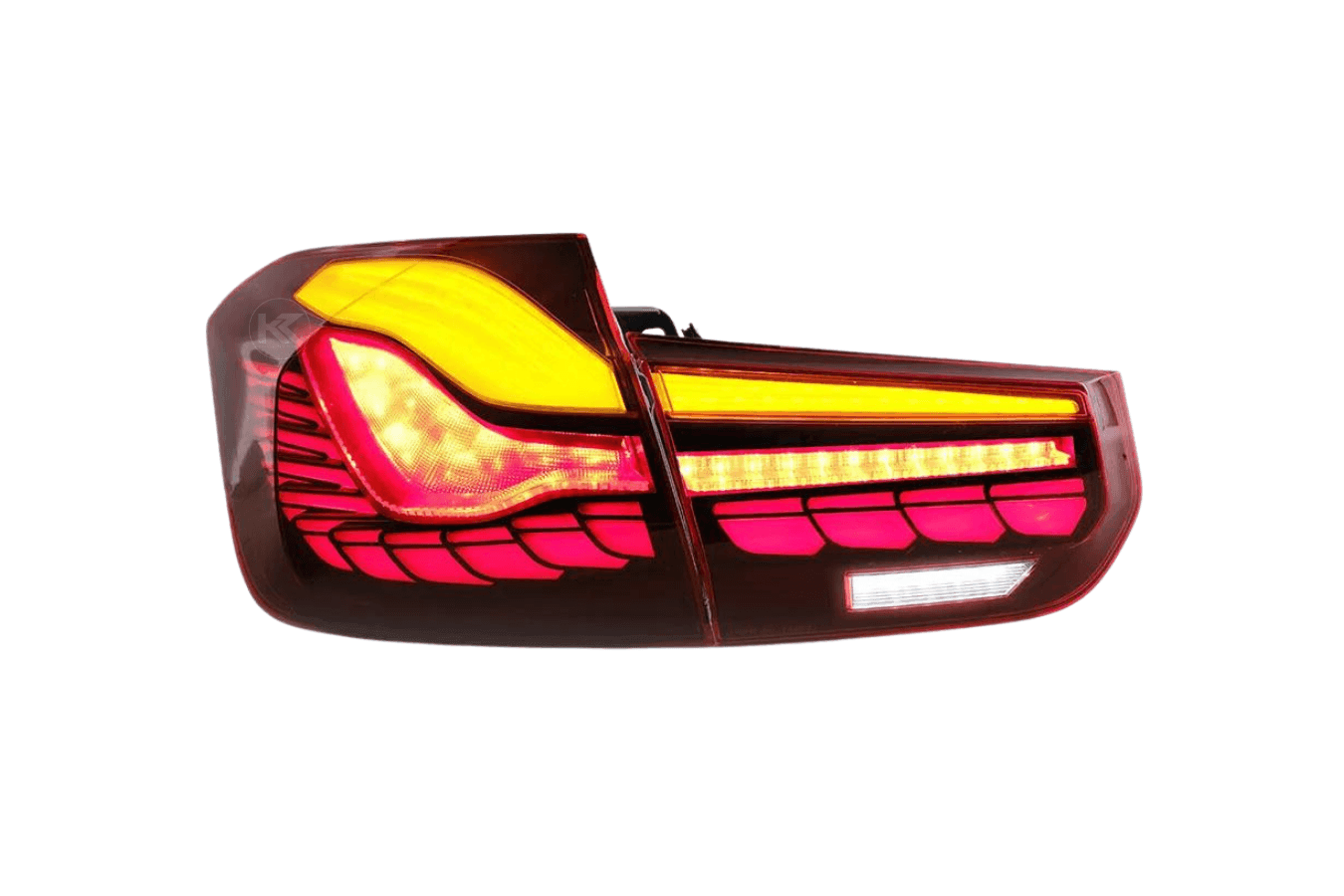 BMW 3-Series 6th Gen F30 F35 F80 GTS Style -Red or Smoked- OLED Dynamic Tail Lights (2012-2019)