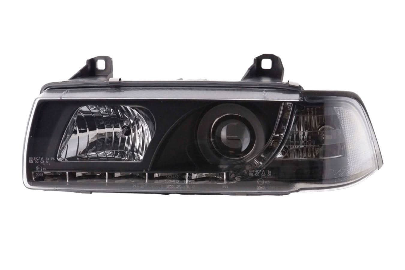 BMW 3-series E36 Coupe Black LED Headlights with Daytime Running Lights (1992-1999)