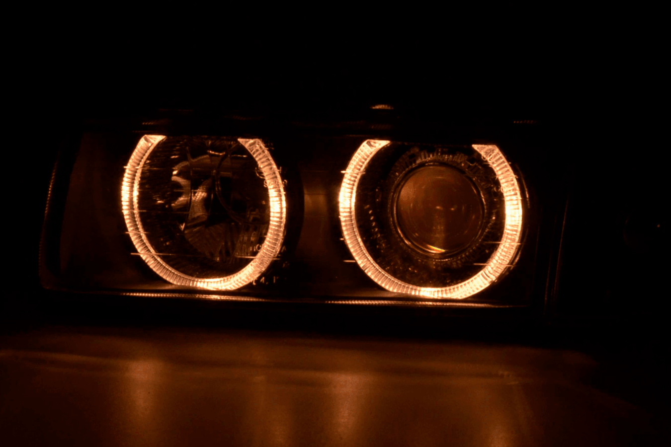 BMW 3-series E36 Coupe/Convertible Black Angel Eye Headlights (1992-1998)