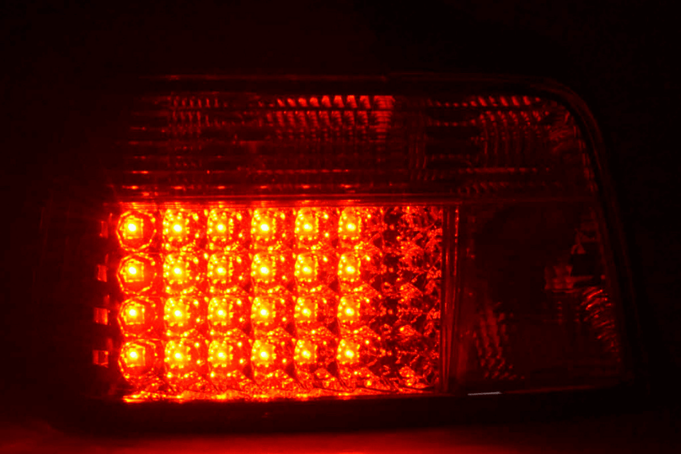BMW 3-series E36 Sedan Chrome Clear LED Taillights Set (1991-1998)