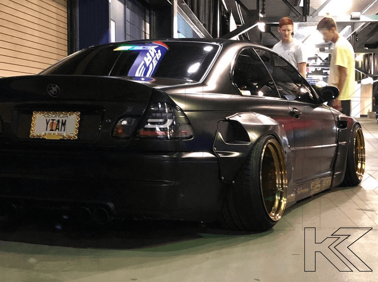 BMW 3-series E46 Coupe Black LED LightBar Taillights Set (1999-2002)