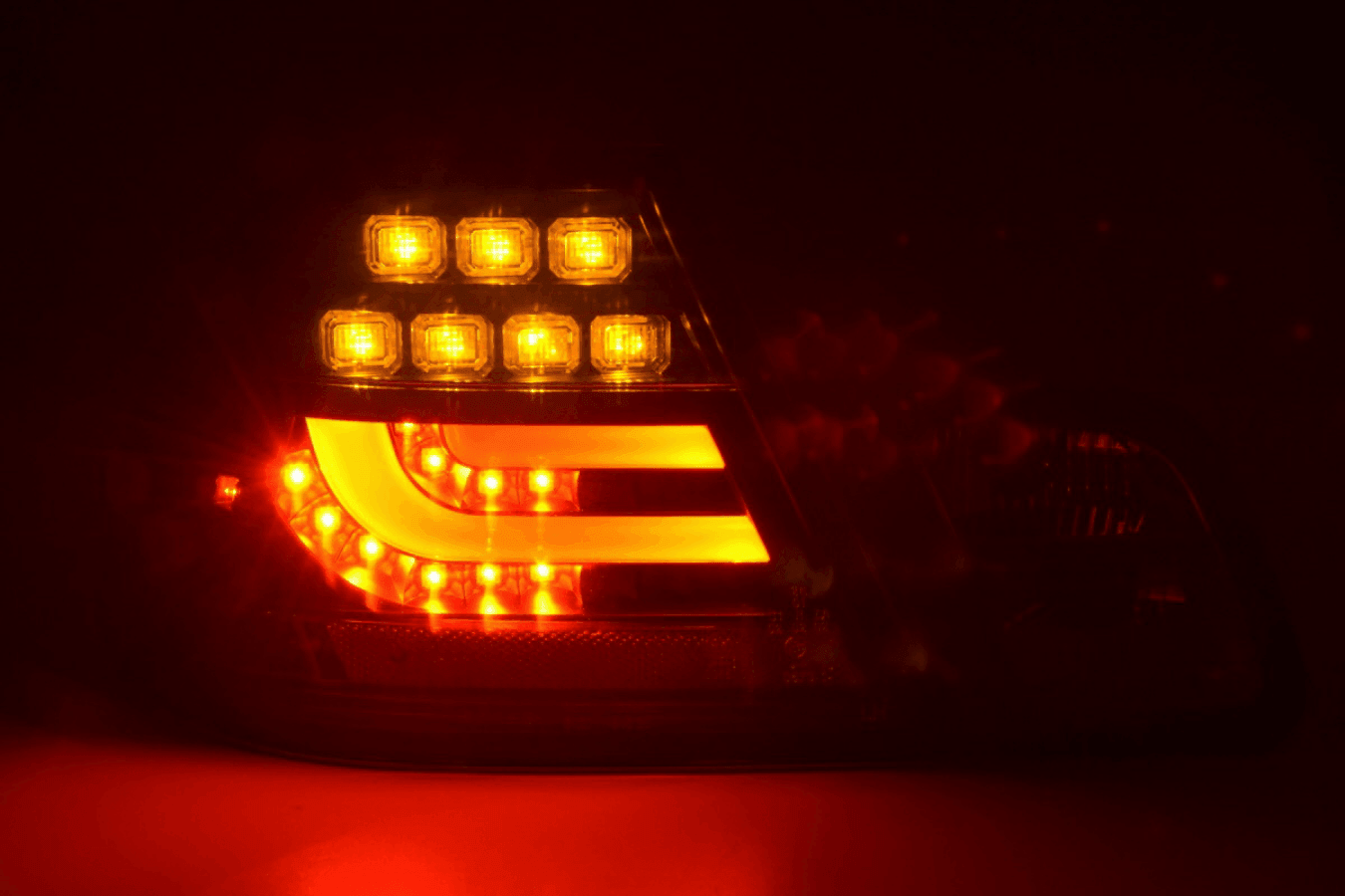 BMW 3-series E46 Coupe Black LED LightBar Taillights Set (1999-2002)