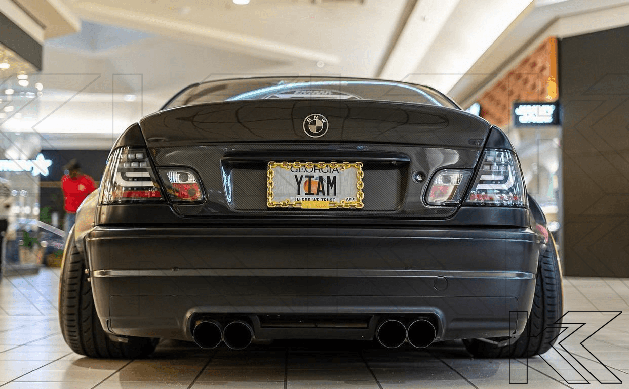 BMW 3-series E46 Coupe Black LED LightBar Taillights Set (1999-2002)
