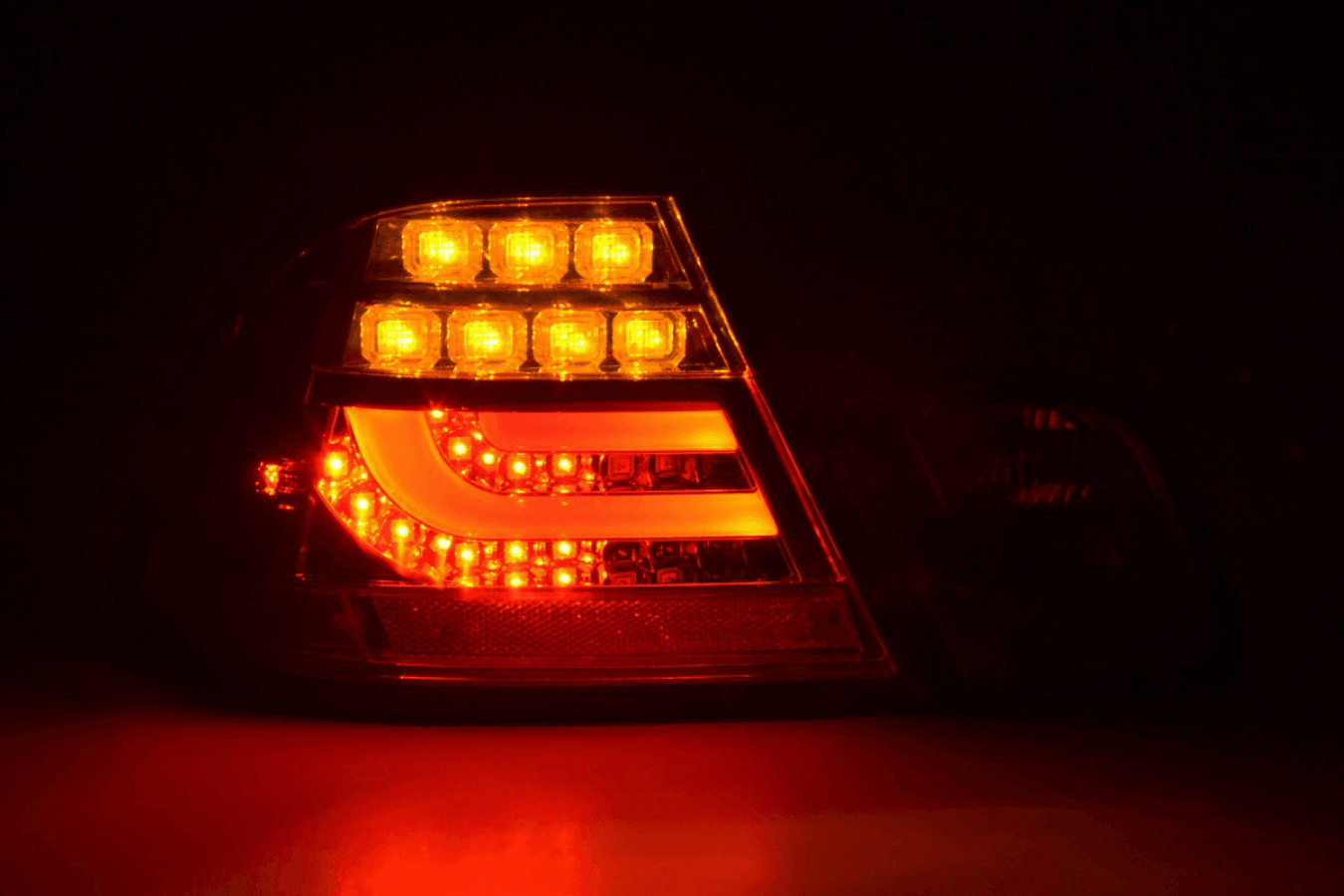 BMW 3-series E46 Coupe Red LED LightBar Taillights Set (2003-2007)