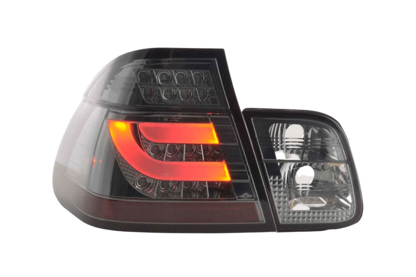 BMW 3-series E46 Sedan Chrome/Smoked LED LightBar Taillights Set- Facelift (2002-2005)