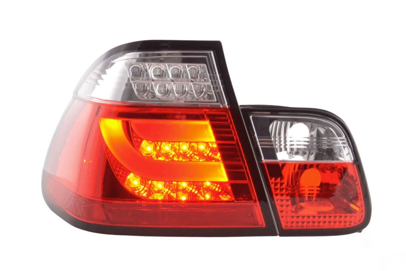 BMW 3 Series E46 Sedan Red LED LightBar Taillights Set- Facelift (2003 - 2006)